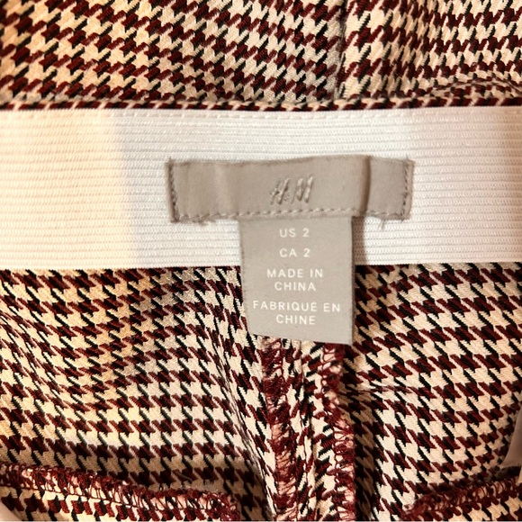 H&M Classic Houndstooth Pants - Size 2 - Picture 12 of 14